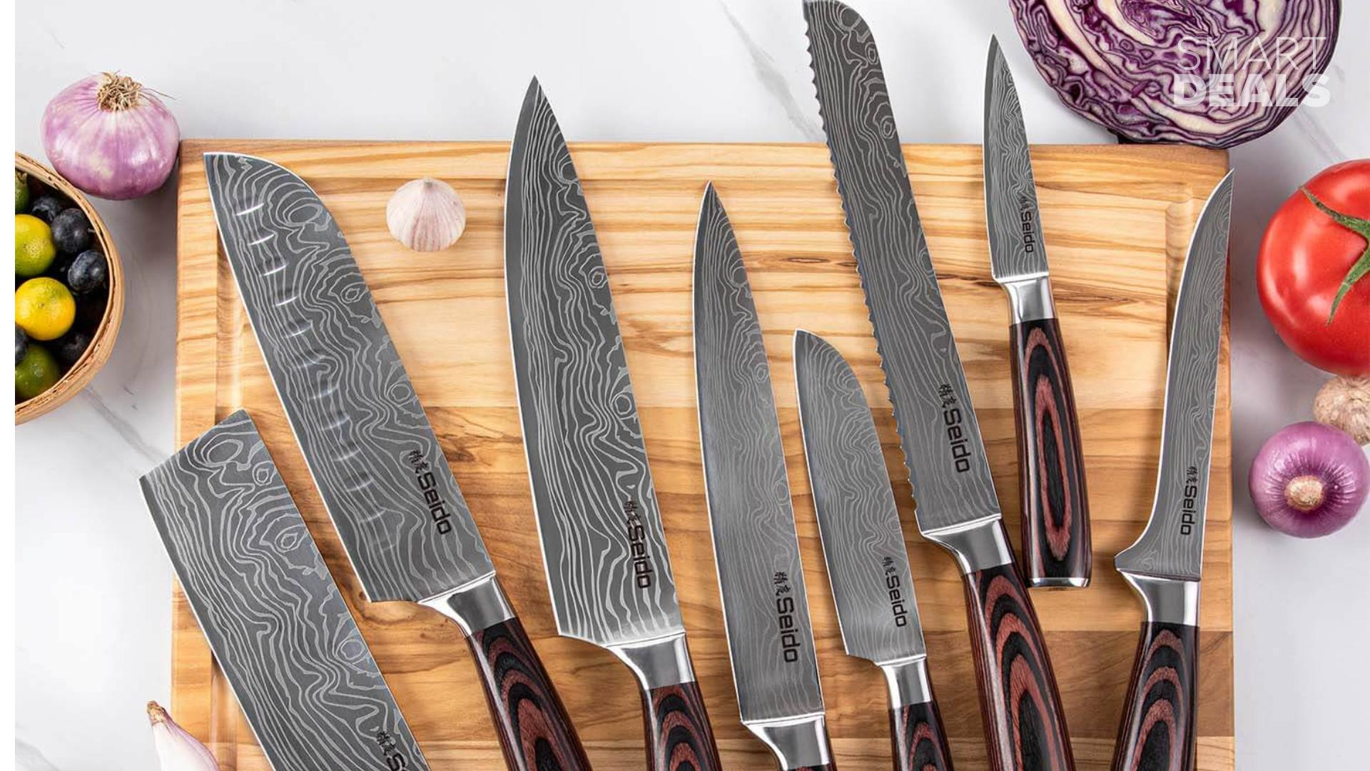 Slice, dice, and save— this 8-piece Japanese knife set is 74% off